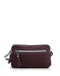 Темно-пурпурная замшевая сумка через плечо от Jane Shilton