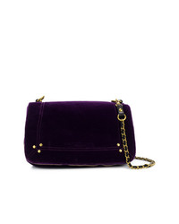 Темно-пурпурная замшевая сумка через плечо от Jerome Dreyfuss