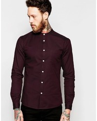 Мужская темно-пурпурная классическая рубашка от Asos