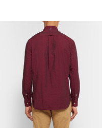 Мужская темно-пурпурная классическая рубашка от Gitman Brothers