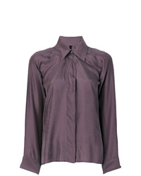 Женская темно-пурпурная классическая рубашка от Unravel Project