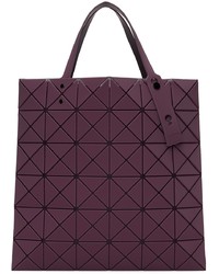 Темно-пурпурная кожаная большая сумка