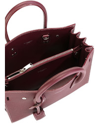 Темно-пурпурная кожаная большая сумка от Saint Laurent