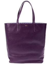 Темно-пурпурная кожаная большая сумка от Emilio Pucci