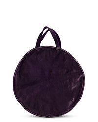 Темно-пурпурная кожаная большая сумка от Guidi