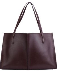 Темно-пурпурная кожаная большая сумка от Maiyet