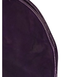 Темно-пурпурная кожаная большая сумка от Guidi
