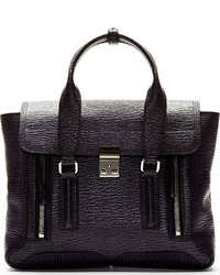 Темно-пурпурная кожаная сумка-саквояж от 3.1 Phillip Lim
