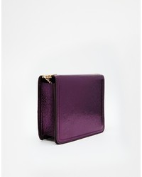 Темно-пурпурная кожаная сумка через плечо от Asos