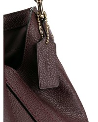 Темно-пурпурная кожаная сумка через плечо от Coach