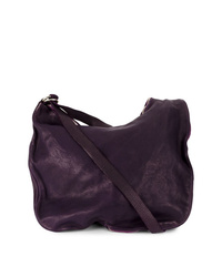 Темно-пурпурная кожаная сумка через плечо от Guidi