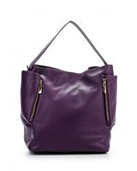 Темно-пурпурная кожаная сумка через плечо от Moronero