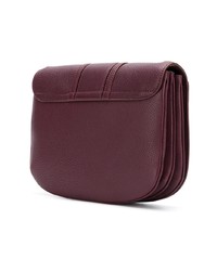 Темно-пурпурная кожаная сумка через плечо от See by Chloe