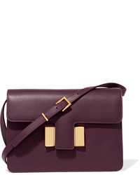 Женская темно-пурпурная кожаная сумка от Tom Ford