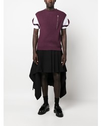 Мужская темно-пурпурная куртка без рукавов от Moschino