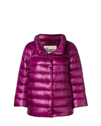 Женская темно-пурпурная куртка-пуховик от Herno