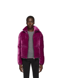 Женская темно-пурпурная куртка-пуховик от Moncler
