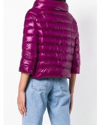 Женская темно-пурпурная куртка-пуховик от Herno