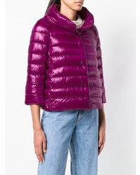 Женская темно-пурпурная куртка-пуховик от Herno