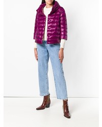Женская темно-пурпурная куртка-пуховик от Herno