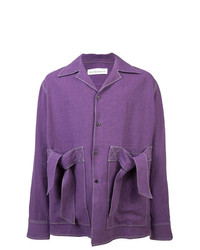 Мужская темно-пурпурная куртка-рубашка от Chin Mens