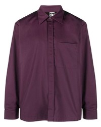Мужская темно-пурпурная куртка-рубашка от GR10K