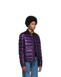 Мужская темно-пурпурная легкая куртка-пуховик от Moncler