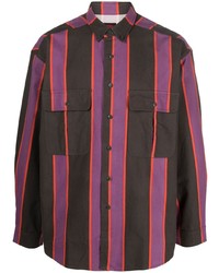 Мужская темно-пурпурная рубашка с длинным рукавом с принтом от Levi's