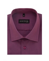Мужская темно-пурпурная рубашка с длинным рукавом от Berthier
