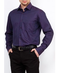 Мужская темно-пурпурная рубашка с длинным рукавом от GREG