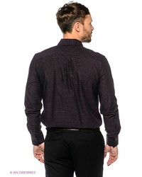 Мужская темно-пурпурная рубашка с длинным рукавом от Tom Farr