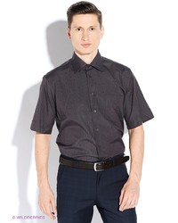 Мужская темно-пурпурная рубашка с коротким рукавом от Conti Uomo