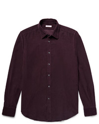 Мужская темно-пурпурная рубашка от Boglioli