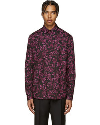 Мужская темно-пурпурная рубашка от Versace