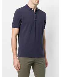 Мужская темно-пурпурная футболка на пуговицах от Eleventy