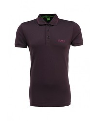 Мужская темно-пурпурная футболка-поло от Boss Green