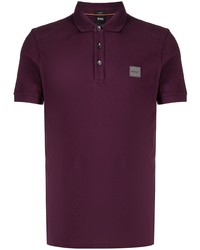 Мужская темно-пурпурная футболка-поло от BOSS