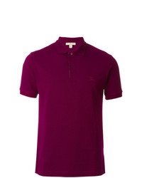 Мужская темно-пурпурная футболка-поло от Burberry
