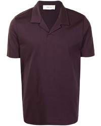 Мужская темно-пурпурная футболка-поло от Cerruti 1881