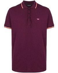 Мужская темно-пурпурная футболка-поло от Diesel