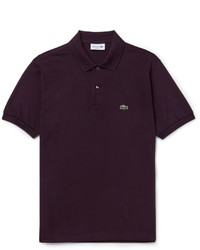 Мужская темно-пурпурная футболка-поло от Lacoste