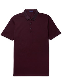 Мужская темно-пурпурная футболка-поло от Lanvin