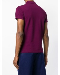 Мужская темно-пурпурная футболка-поло от Etro