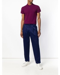 Мужская темно-пурпурная футболка-поло от Etro