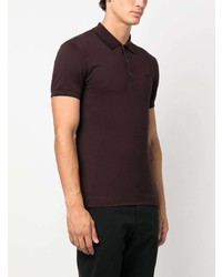 Мужская темно-пурпурная футболка-поло от Zegna