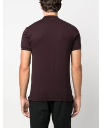Мужская темно-пурпурная футболка-поло от Zegna
