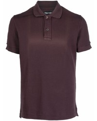 Мужская темно-пурпурная футболка-поло от Tom Ford