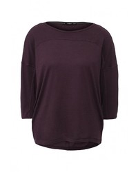 Женская темно-пурпурная футболка с длинным рукавом от Mango