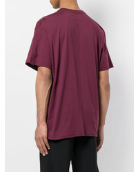 Мужская темно-пурпурная футболка с круглым вырезом от Represent