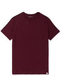 Мужская темно-пурпурная футболка с круглым вырезом от Derek Rose